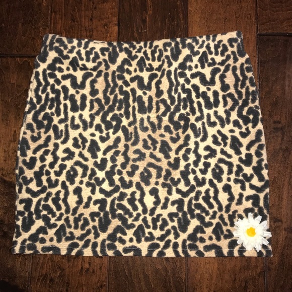 Zara Leopard Cheetah Cotton Mini Skirt - Picture 4 of 7